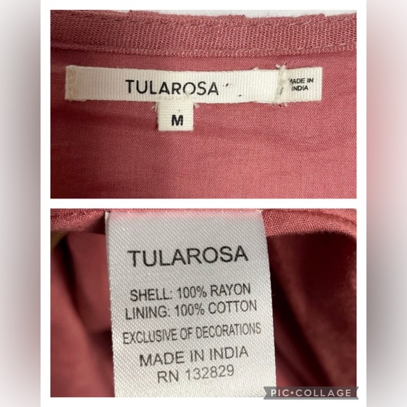 Tularosa Embroidered Boho Dress Women Size Medium - Picture 13 of 16